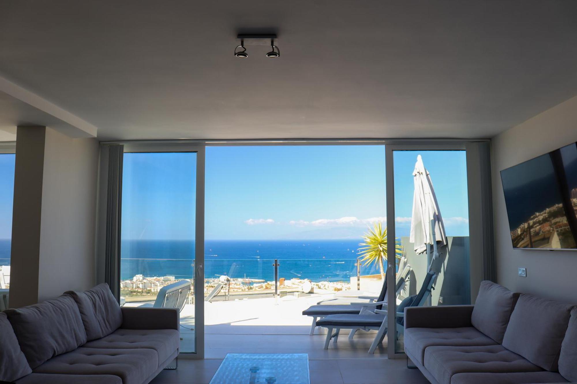 Azure Sky Villa - Panoramic Ocean View, Luxury, San Eugenio Costa Adeje  Ngoại thất bức ảnh