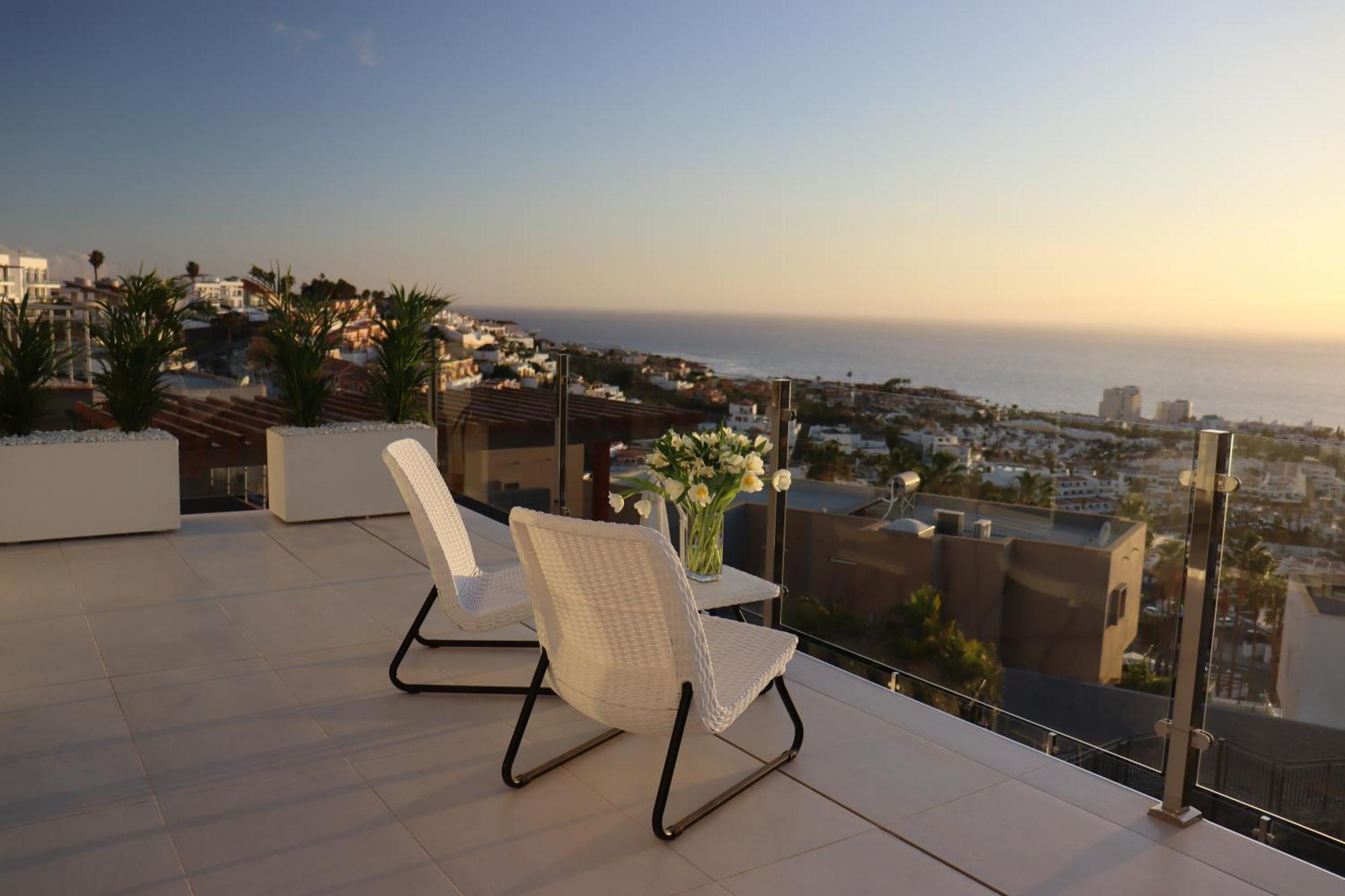 Azure Sky Villa - Panoramic Ocean View, Luxury, San Eugenio Costa Adeje  Ngoại thất bức ảnh