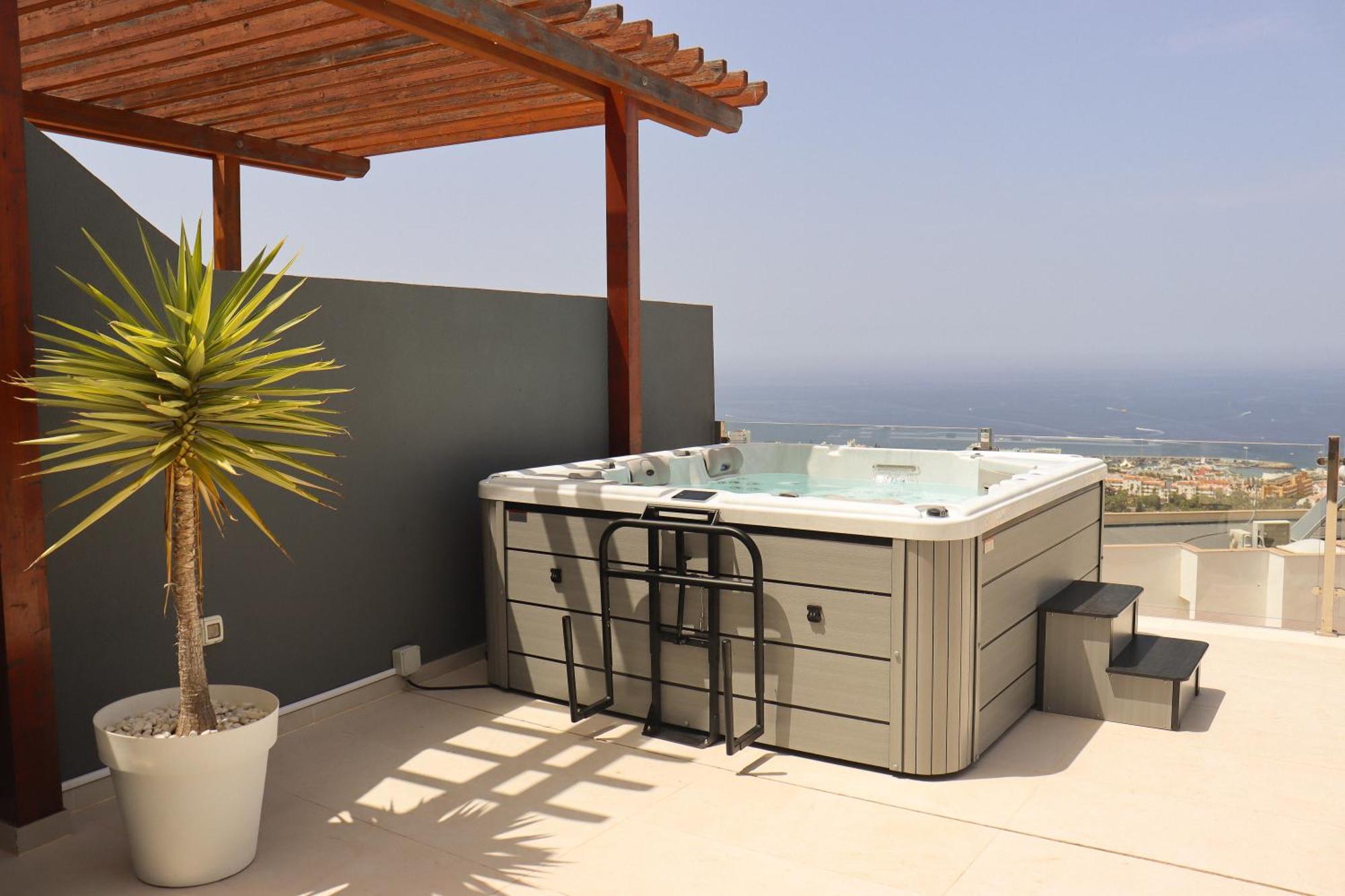 Azure Sky Villa - Panoramic Ocean View, Luxury, San Eugenio Costa Adeje  Ngoại thất bức ảnh