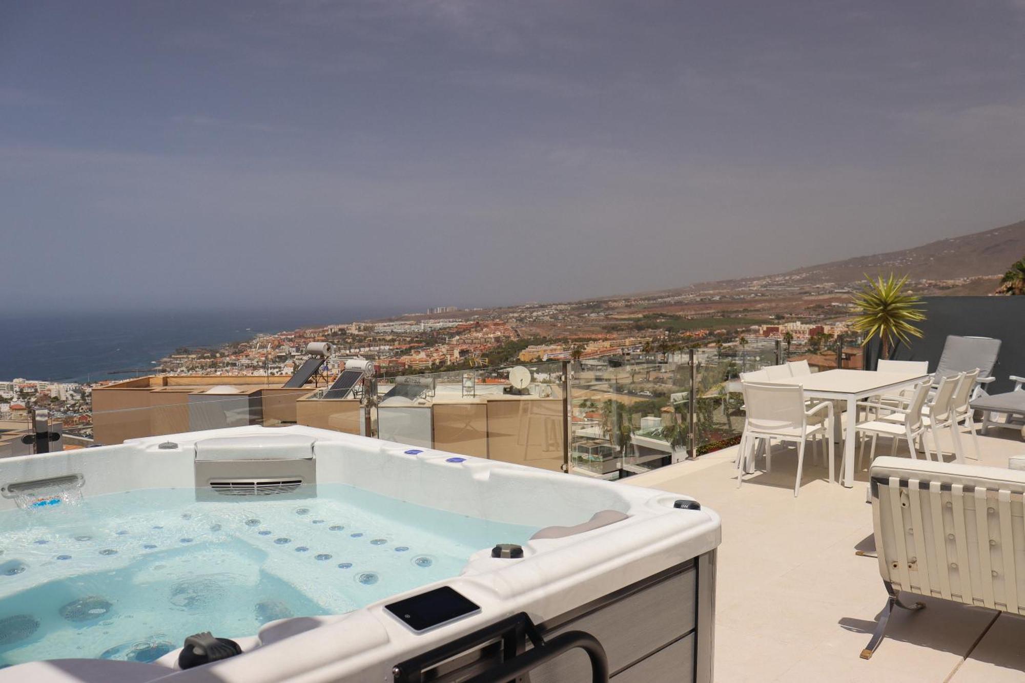 Azure Sky Villa - Panoramic Ocean View, Luxury, San Eugenio Costa Adeje  Ngoại thất bức ảnh